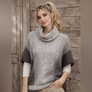 Paraphrase Chunky Knit Cowl Neck Sweater | Size M